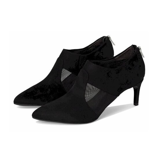 Life Stride Annette Black Booties Women's Size 8 Wide New with Box - Picture 1 of 8